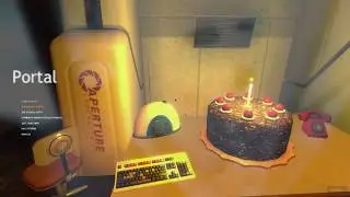 The final credits of the game Portal (by Valve)