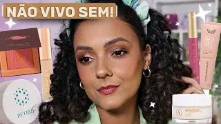 PRODUTOS de BLOGUEIRAS que NÃO VIVO SEM - tutorial de maquiagem com produtos valem cada centavo!