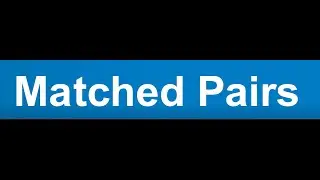 Matched Pairs Confidence Interval