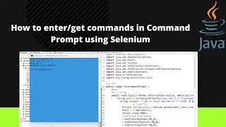 How to Automate Command Prompt Commands using Selenium | How to take data from Command Prompt