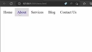 How to Create a Navigation Bar in HTMl & CSS | VS Code