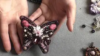 Авторские броши, кулоны, серьги. Обзор. Челлендж рукодельниц