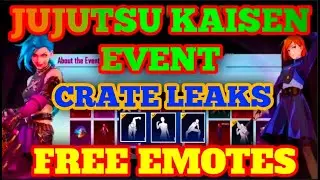 JUJUTSU KAISEN EVENT | JUJUTSU KAISEN CRATE | FREE EMOTES | JUJUTSU KAISEN EMOTES