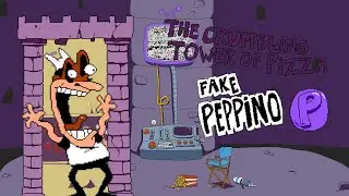 The Crumbling Tower of Pizza but with fake peppino (the boredoom made me hard mode it and p rank)