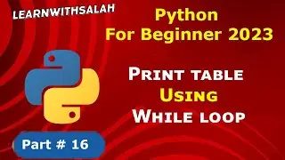 print table using while loop in python | table using python