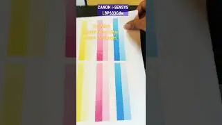 test mode - kiểm tra chất lượng hộp mực - máy in Canon i-SENSYS LBP 633Cdw #shorts