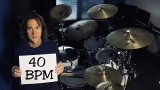 40 bpm Slow Rock Drummer Beat (mp3 download)