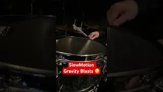 Gravity Blast/One Handed Roll In SlowMotion #doublebass #drummer #meshuggah #sleeptoken #bateria