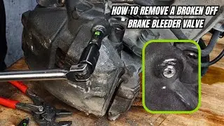 How to Remove a Broken OFF Brake Bleeder Valve with a GripEdge Broken Bolt Extractor BBX14S Kit!