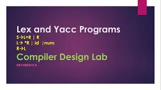 Lex and Yacc Programs | Examples | Compiler Design Lab