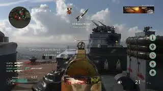 COD WW2 : 54 Gunstreak in Ground War Kill Confirmed on USS Texas