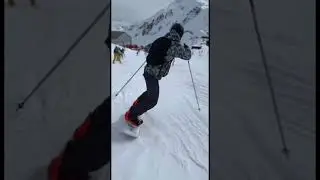 Полу-рак, полу-бордист 🏂 #сноуборд #горнолыжныйкурорт #горы #лыжи #сочи #snowboarding #skier