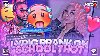 POP SMOKE “FOR THE NIGHT” LYRIC PRANK ON SCHOOL THOT 😍 **GONE RIGHT** 😨