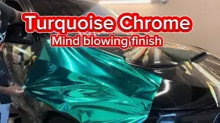Turquoise Chrome fender ( Best material out @firmamentwrapz )