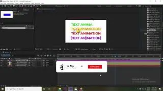 How to make Text animation in adobe after effects - Animations in AFTER EFFECTS CC 2018