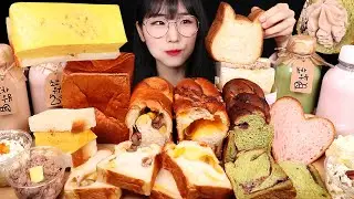 빵순이 모여라!🍞 일본식 생식빵 산도 버터 우유까지! 빵 먹방 BREAD DESSERT MUKBANG ASMR