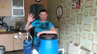Принудительная карбонизация пива! Часть 2_я заливка пива в кег, подключение баллона СО2