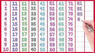 Counting 1-200 numbers, 1234 counting, 123 123, 1 2 3 4 5 6 7 8 9 10, one two three, 200 tak ginti