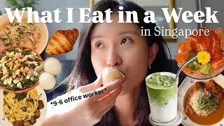 WHAT I EAT IN A WEEK in Singapore | *healthy + simple* nutritious meals 🥗, home-made matcha 🍵
