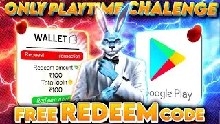 Free Redeem Code🔥(Only PlayTime) Challenge 😉 Free Google Play Code App😍✌️