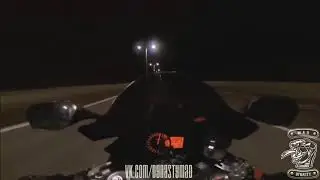 Дал тапку на байке ))))))