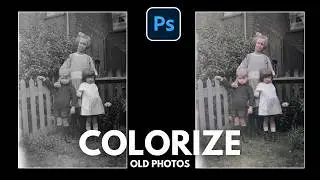 Photoshop Tutorial - Simple Way To Colorize Black And White Photo In Photoshop