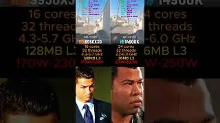 RYZEN 9 9950X3D VS I9 14900K 