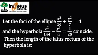 Let the foci of the ellipse x^2/16+y^2/7=1and the hyperbola x^2/144-y^2/α=1/25 coincide.