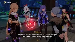 Genshin Impact:Speaking With Granny Ruoxin During Moonlight Merriment Event