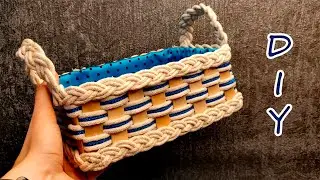 🔊 DIY rope storage basket