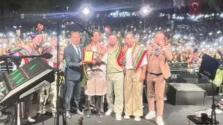 Bursa Orhaneli Karagöz festivali ve kurtuluş etkinlikleri Kıraç Madrigal Konseri Sunucu Volkan Erel