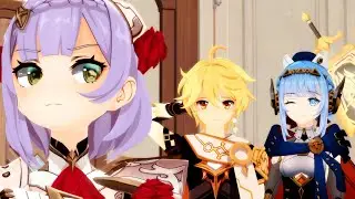when Noelle was angry at Ineffa - Genshin Impact Animation