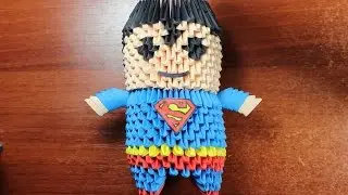 Superman Origami 3D TUTORIAL!