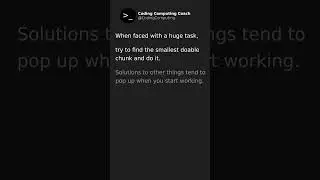 How to Tackle BIG Tasks?