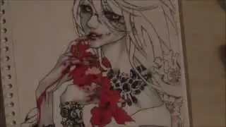 Rize kamishiro (Tokyo Ghoul) - Speed Drawing