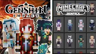 Skinpack Genshin Impact Part 3 - Minecraft Bedrock edition All Version