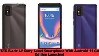 ZTE Blade L9 Entry-Level Smartphone With Android 11 Go Edition Launched