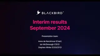 BLACKBIRD PLC - Interim Results