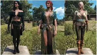 Witcher 3 All MKM Mods (Ciri-Yennefer-Triss) Showcase / Review 