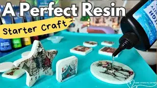 A FAIL-PROOF Resin CRAFT!  🤩 Resincrete + UV Resin for Absolute Beginners! (A Tutorial)
