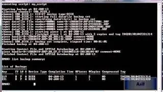 How to Create and Execute RMAN Backup Scripts part 01