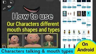 My app models | How to use characters different type mouth shapes | new character mouth shapes & use