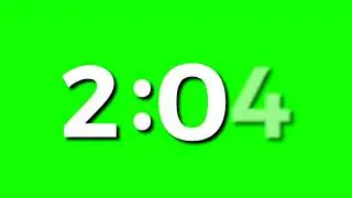 4K Green Screen Free - FIVE (5) MINUTE COUNTDOWN TIMER WITH LOUD ALARM