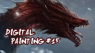 Drakhar, The Fire Dragon - Digital Painting #15 // Commission Timelapse // Isvoc