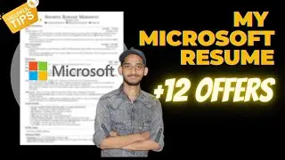 THE RESUME THAT GOT ME INTO MICROSOFT - SOFTWARE ENGINEER RESUME TIPS (SECRET!) @Microsoft #resume