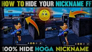 How To Hide Teammate Nickname Free Fire | How To Hide Friends Name In Free Fire | Free Fire Max