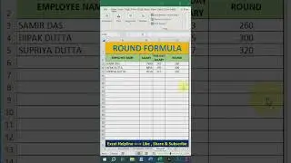Ms excel interview tips || Use round function in excel #learnexcel #excelbangla #exceltips #msexcel