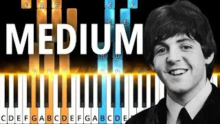 Let It Be The Beatles - MEDIUM Piano Tutorial (SHEET MUSIC)