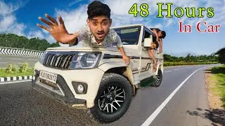 living 48 hours in car 🚘 challenge