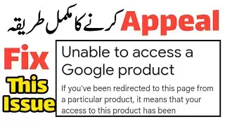 FIX Unable to Access a Google Product  (2021)   | Channel suspended Problem Solve